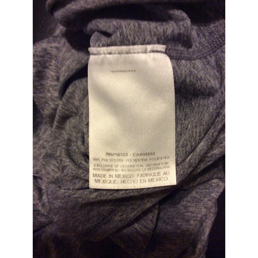 Men’s Nike Dri-Fit Logo Shirt Heather Gray Size Medium M Polyester Short Sleeve - Picture 10 of 11